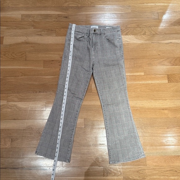 FRAME Le Crop Mini Boot Jeans – Glen Plaid, Size 29 - Picture 12 of 12